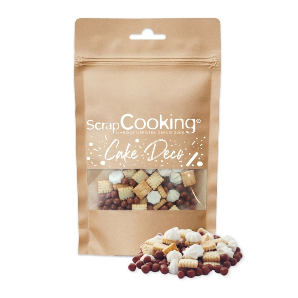 Mini Butterkeks Deko-Mix Petit Beurre 32 g – mit Meringues & Schokoperlen