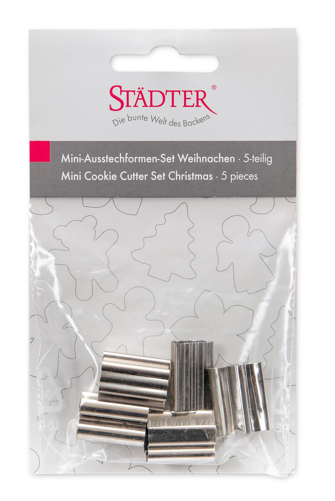 Ausstecher Weihnachten – Mini – Set, 5-teilig 