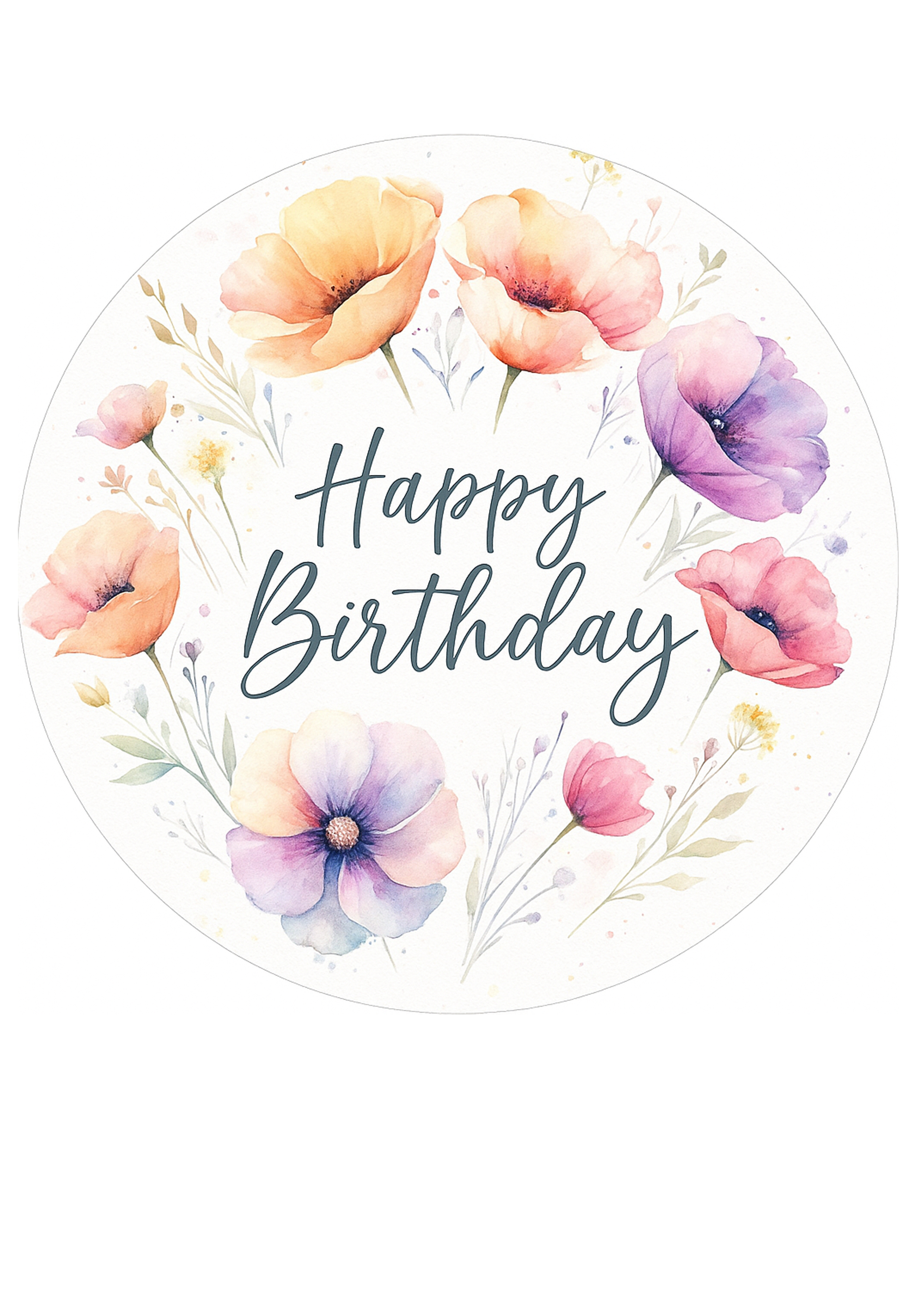 Tortenaufleger Geburtstag  