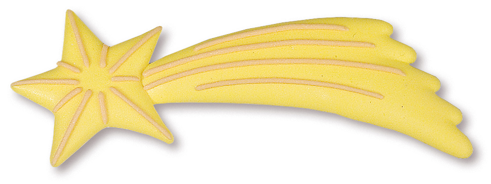 Zuckerdekoration Sternschnuppe | 3 Stück