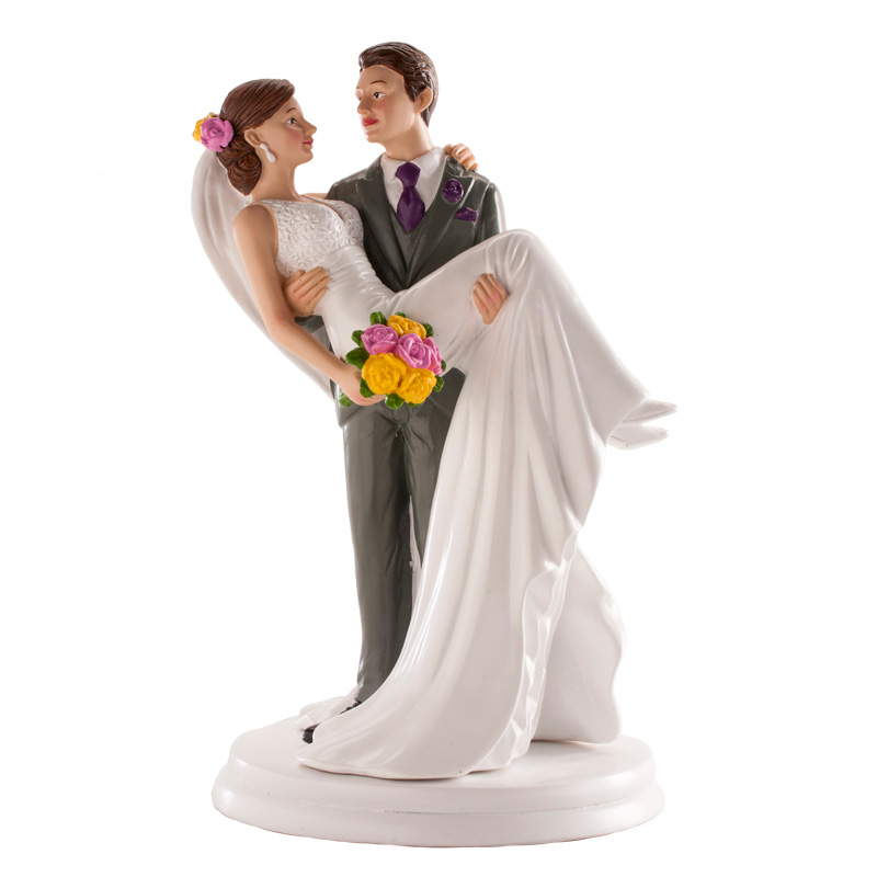 Cake Topper Brautpaar getragen – Klassische Hochzeitstorten-Figur