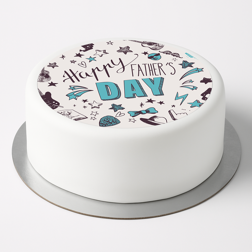 Tortenaufleger Happy Fathers Day
