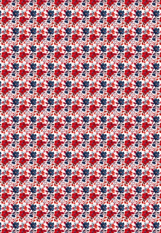 Schokoladen Transferfolie Abziehfolie Blume Rot/Blau