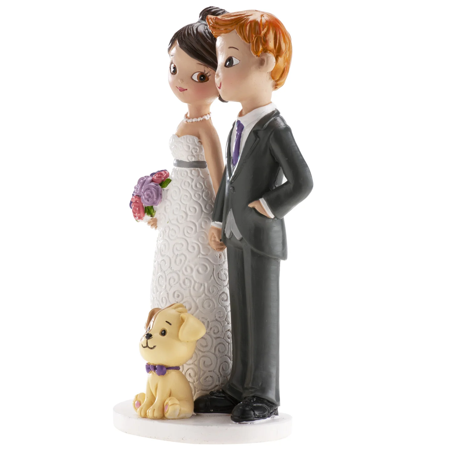 Cake Topper Brautpaar - mit Hund