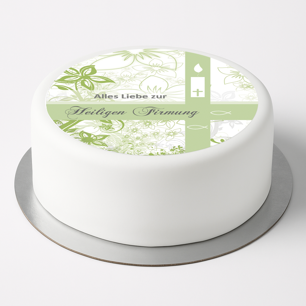 Tortenaufleger „Alles Liebe zur Heiligen Firmung“