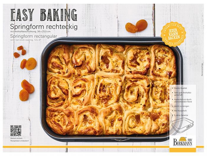Springform eckig, 34 x 23,5 cm | Easy Baking