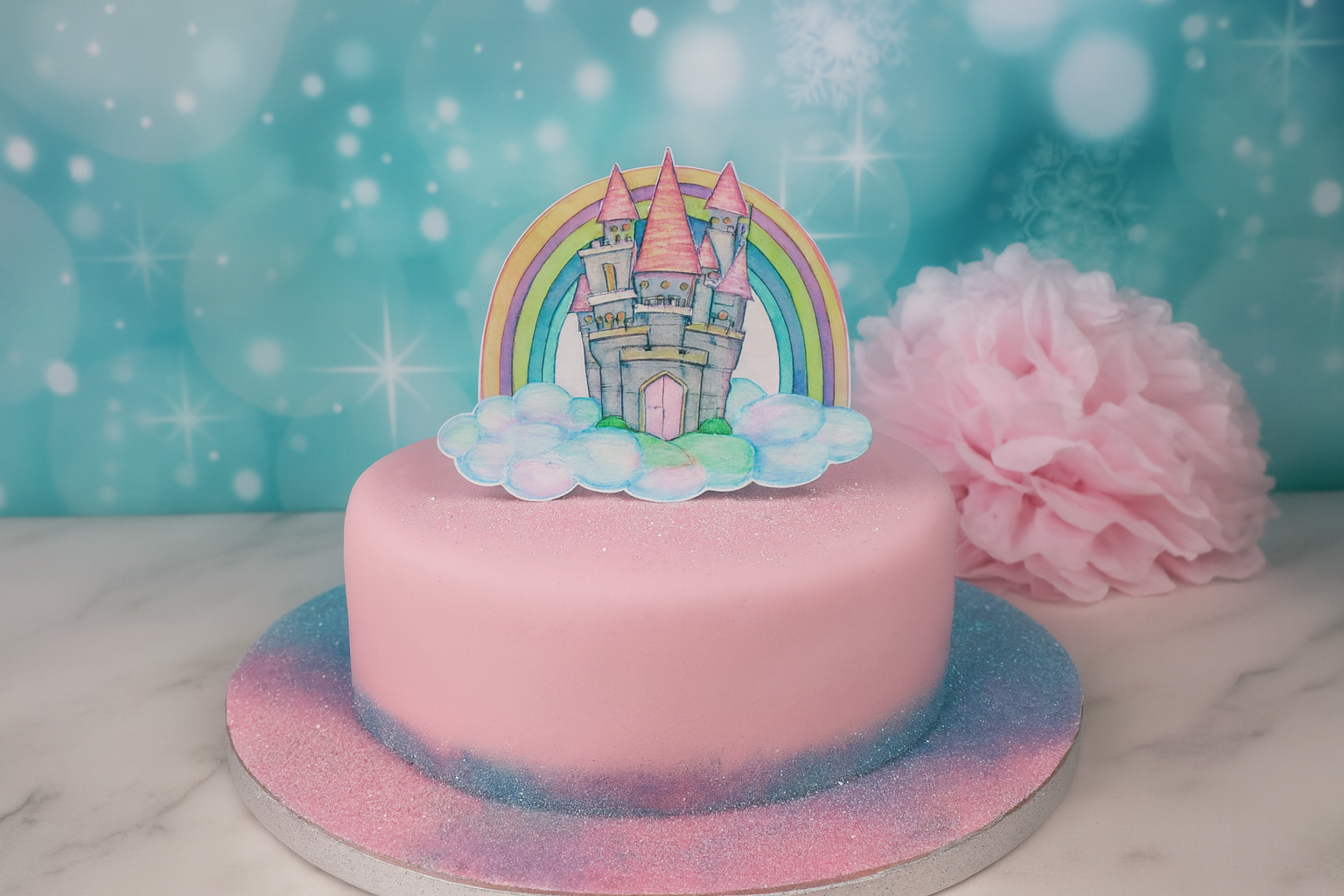 Cake Topper Märchenschloss
