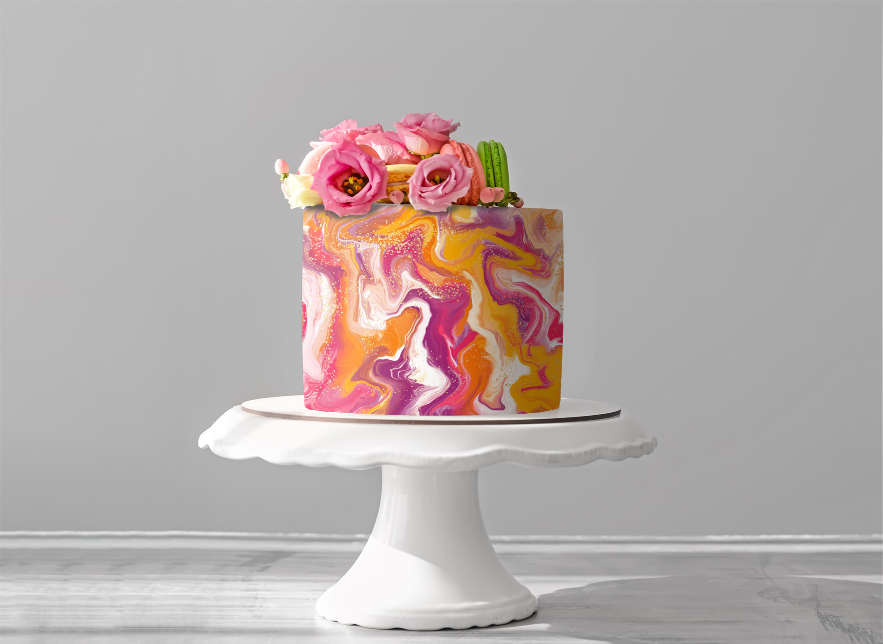 Deko Fondant bunt