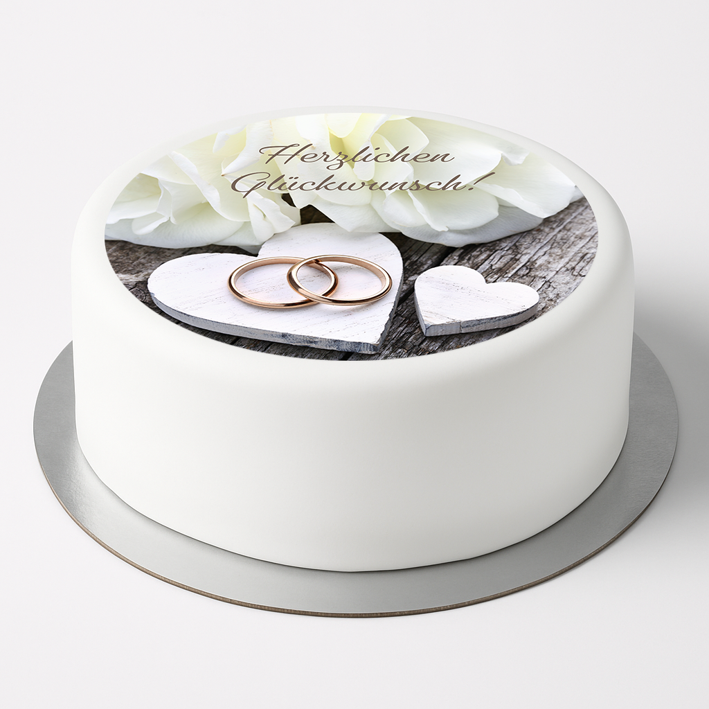 Tortenaufleger Herzlichen Glückwunsch 