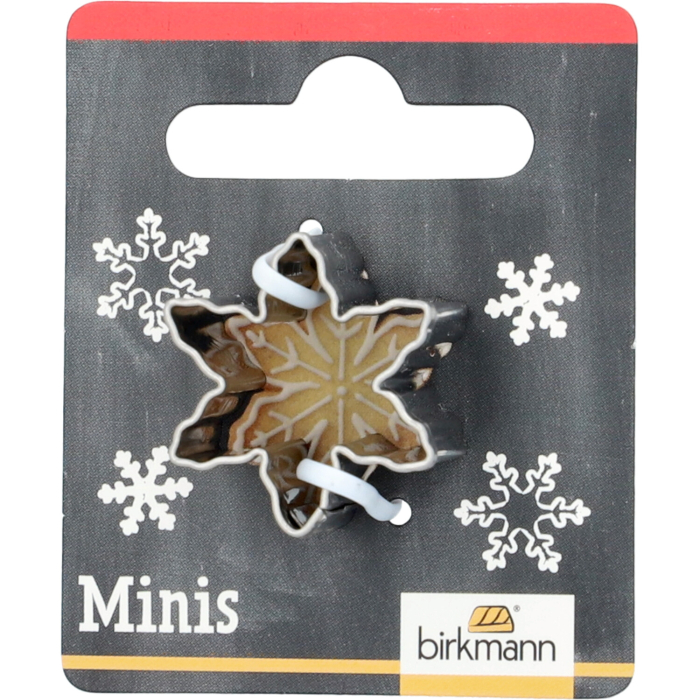 Mini-Ausstechform Schneeflocke Edelstahl | 2,2 cm