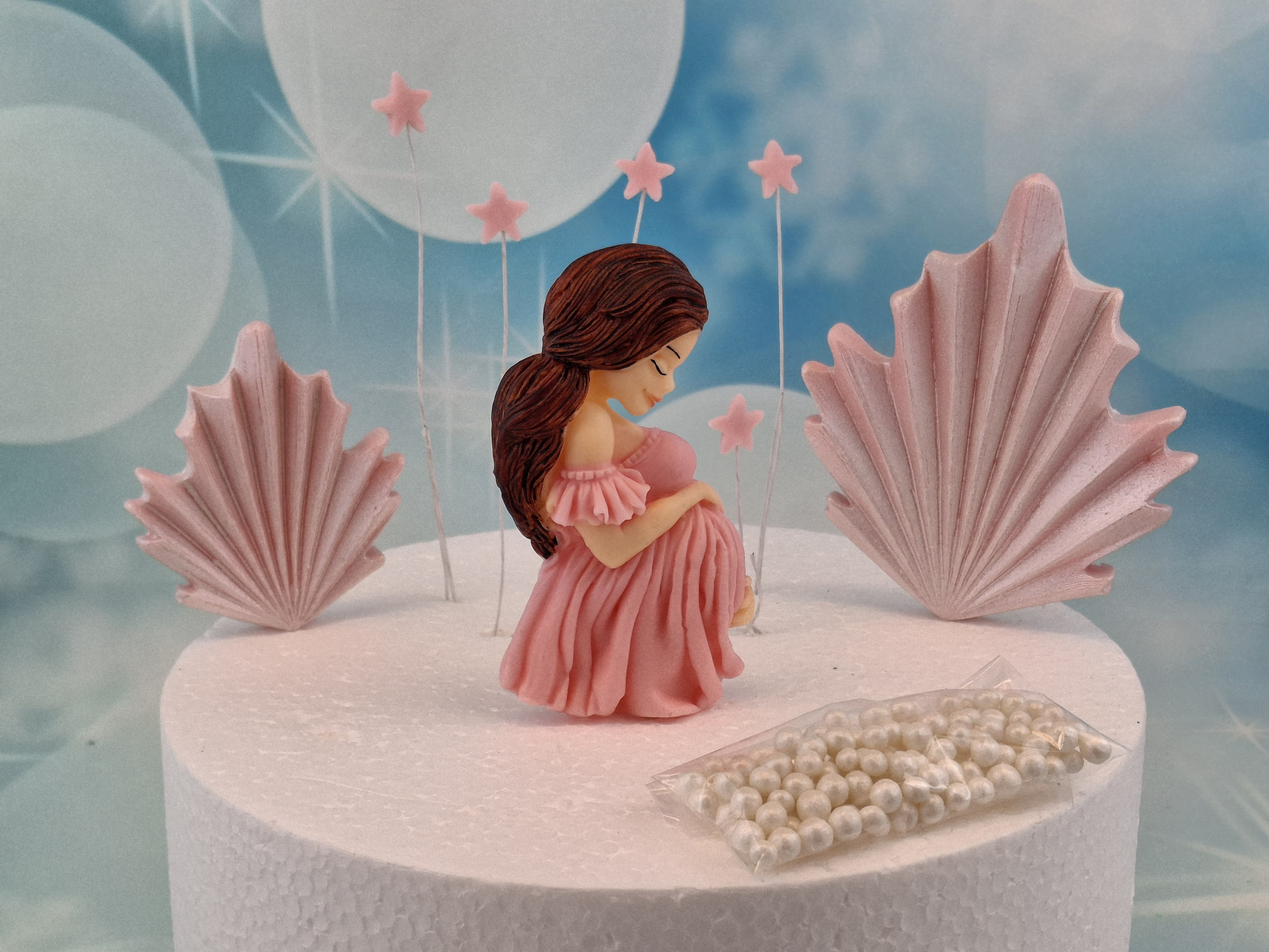 Cake Topper Zucker-Deko für Torten | Perfekte Babyshower-Tortendekoration