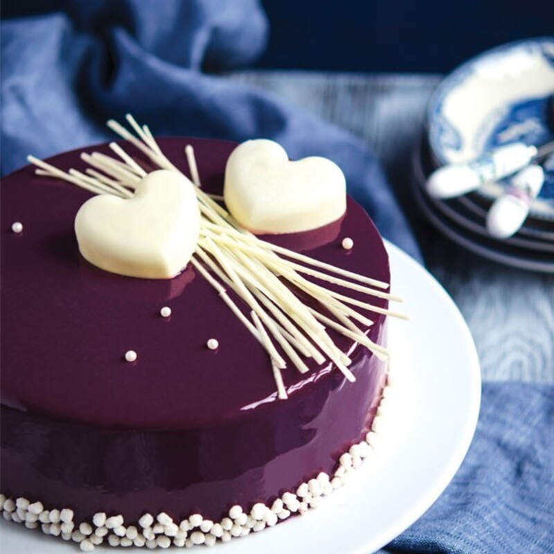 Lila Mirror Glaze 300 g – Perfekter Spiegelglanz für Desserts