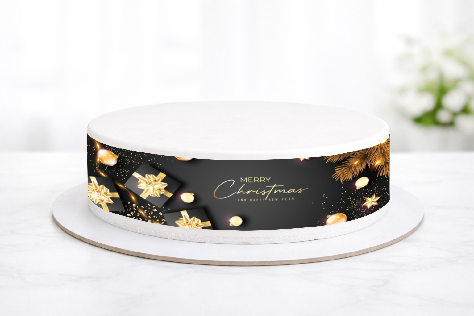 Tortenband Merry Christmas