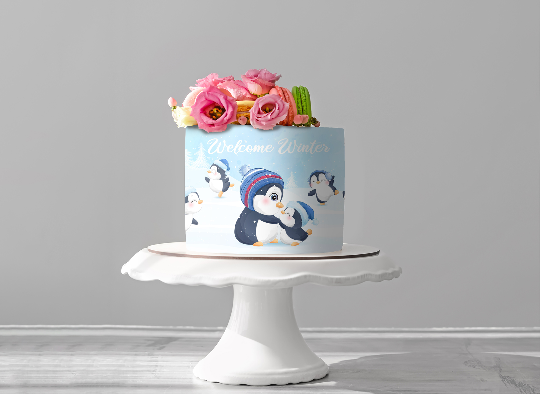 Deko Fondant Pinguin