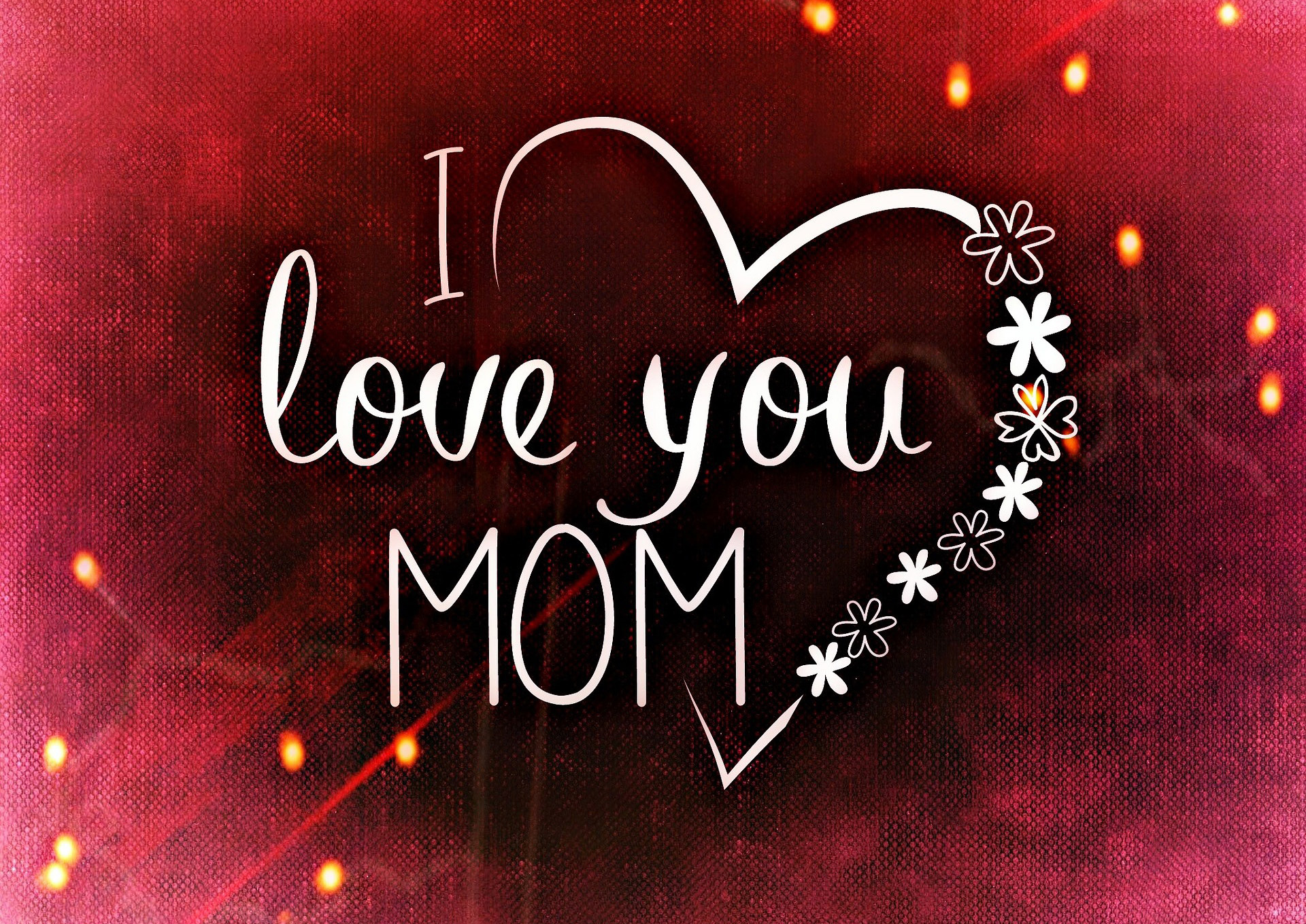 Rouladendekor "I love you Mom"