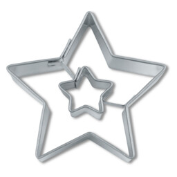 Ausstecher Stern in Stern
