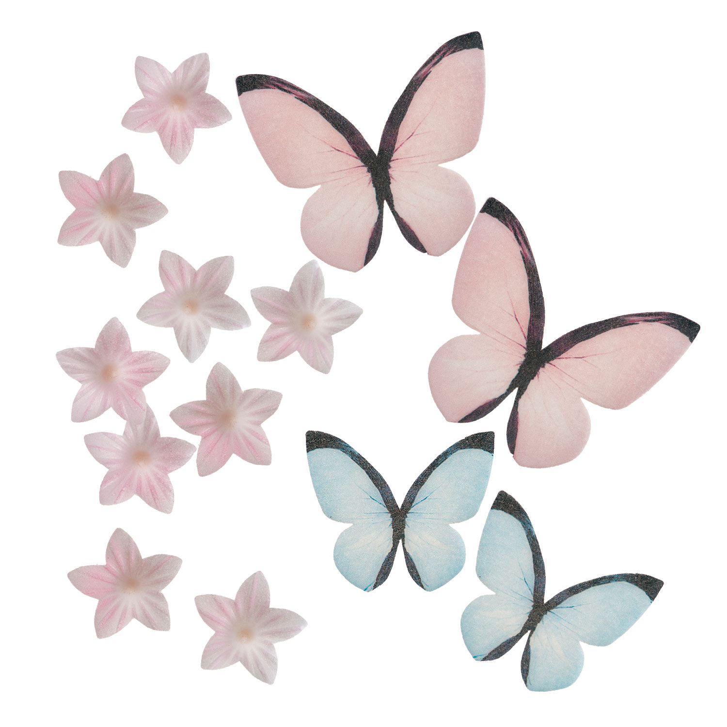 Miniblümchen und Schmetterlinge 