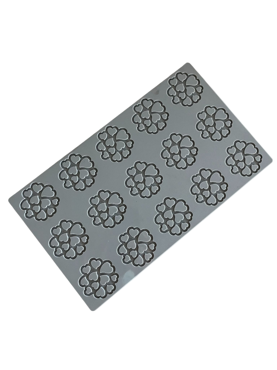 Silikonform Hearts 