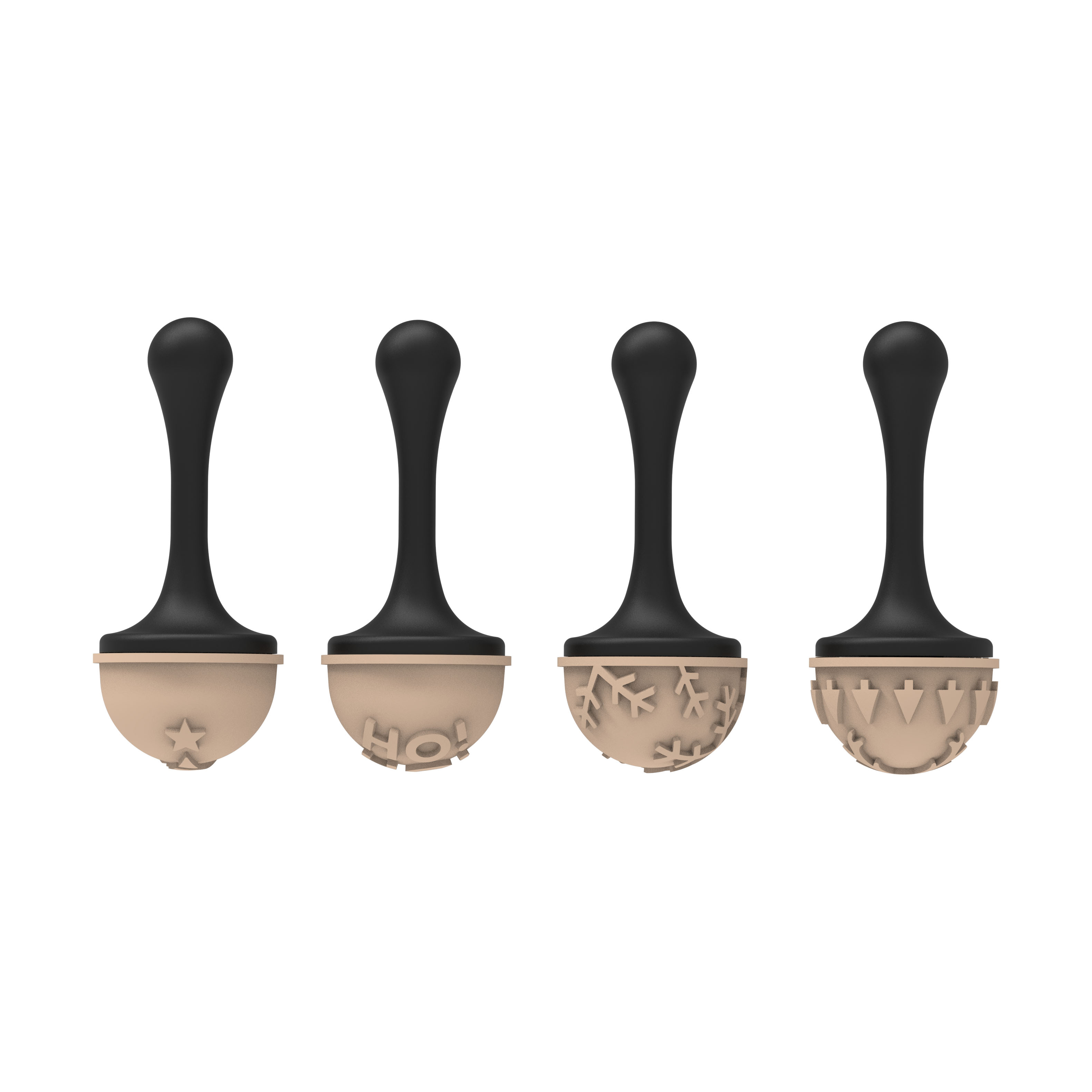 Choco Stamp B – 4er Dekor-Kit Ø 31 mm für Pralinen