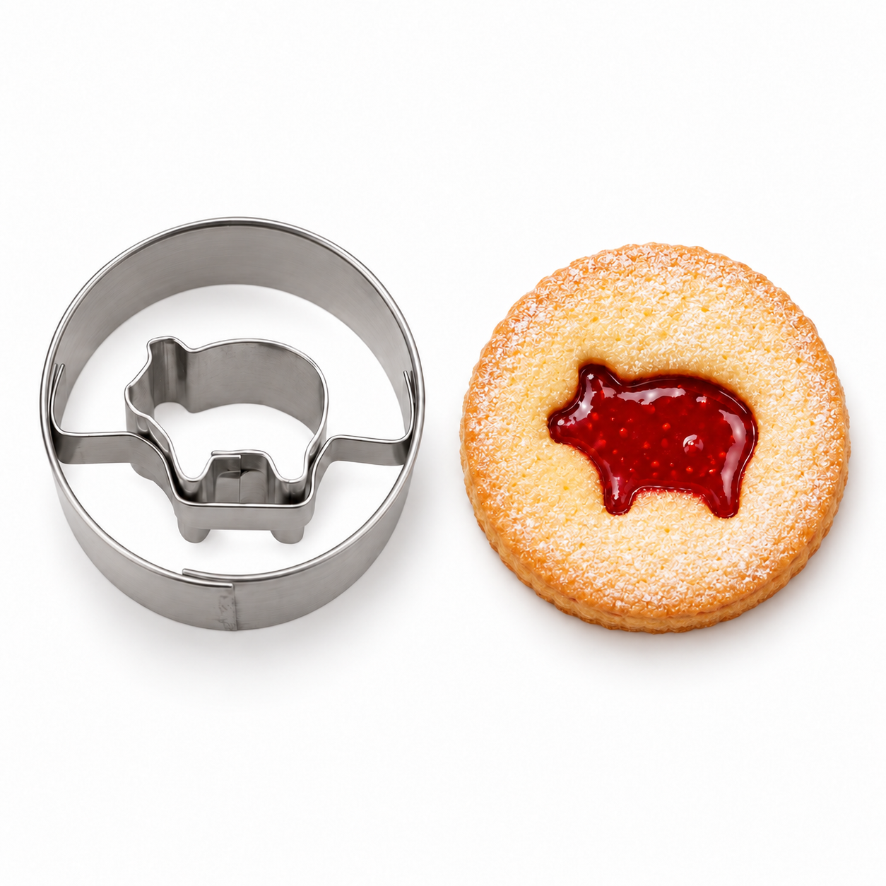 Ausstecher Schwein in Ring Mini 3 cm A106