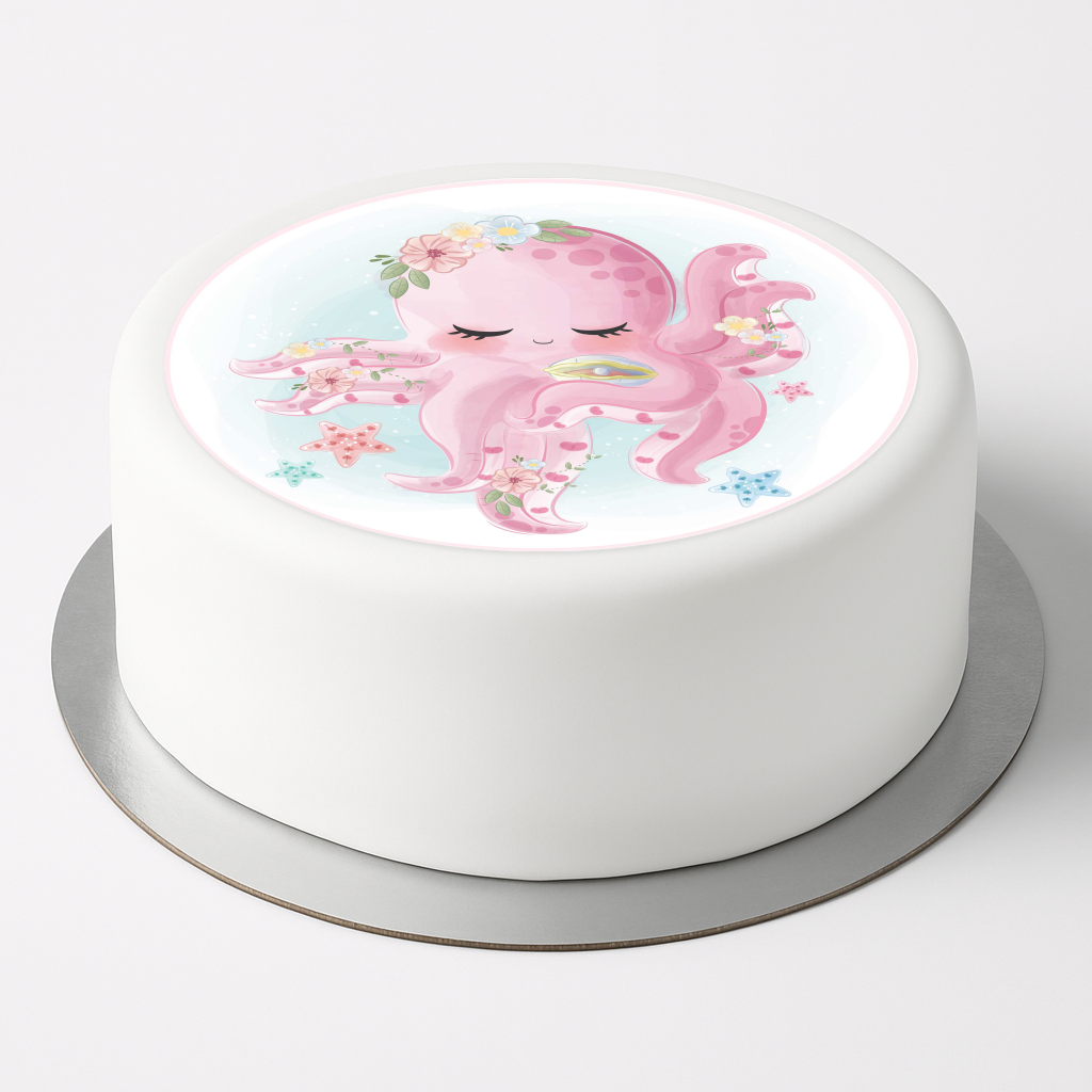 Tortenaufleger Tintenfisch 