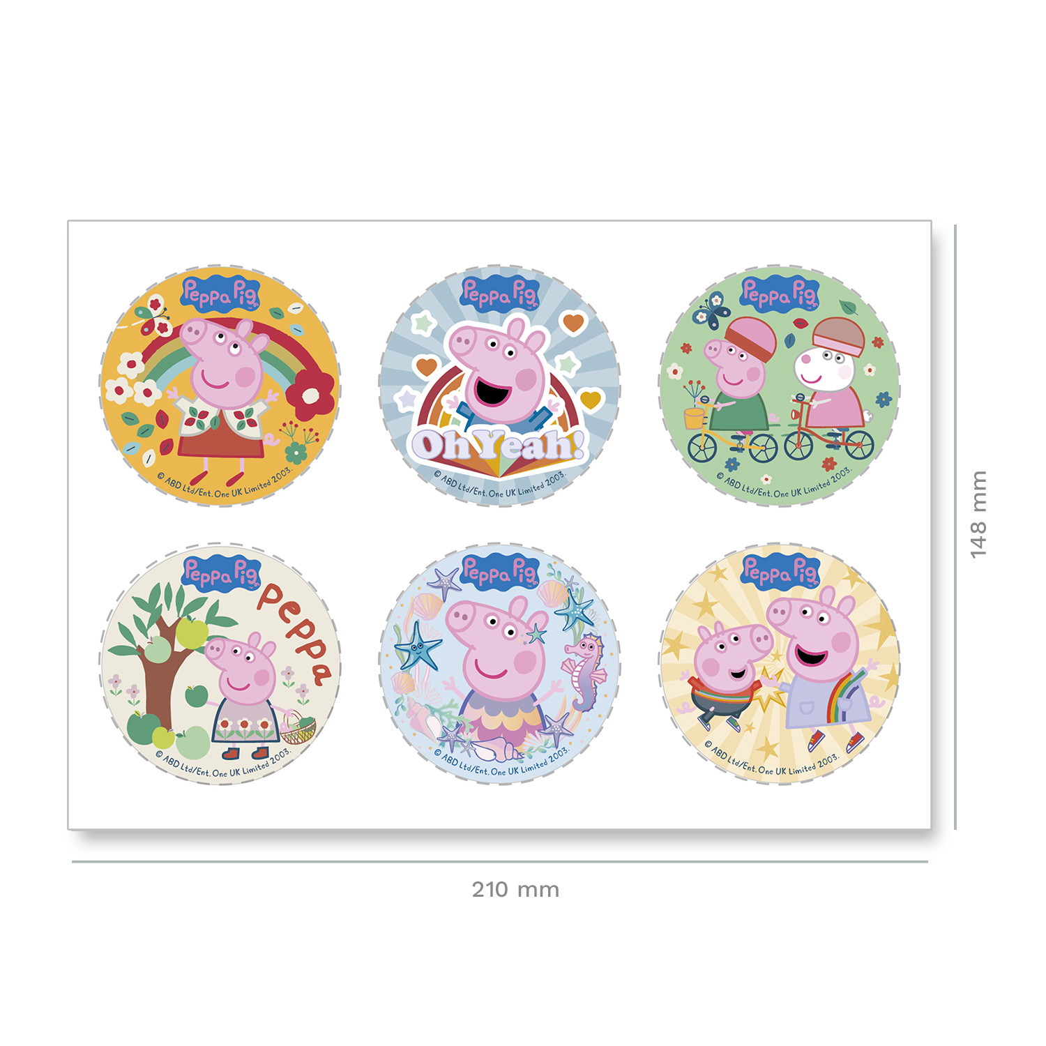 Peppa Wutz Aufleger Ø 5,8 cm