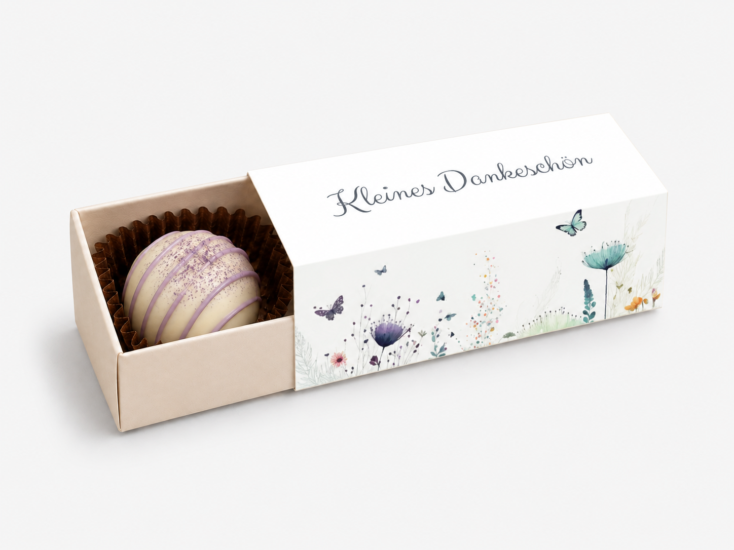 Pralinenstange „Kleines Dankeschön“ – Elegante Geschenkverpackung für 3 Pralinen - 3er Set