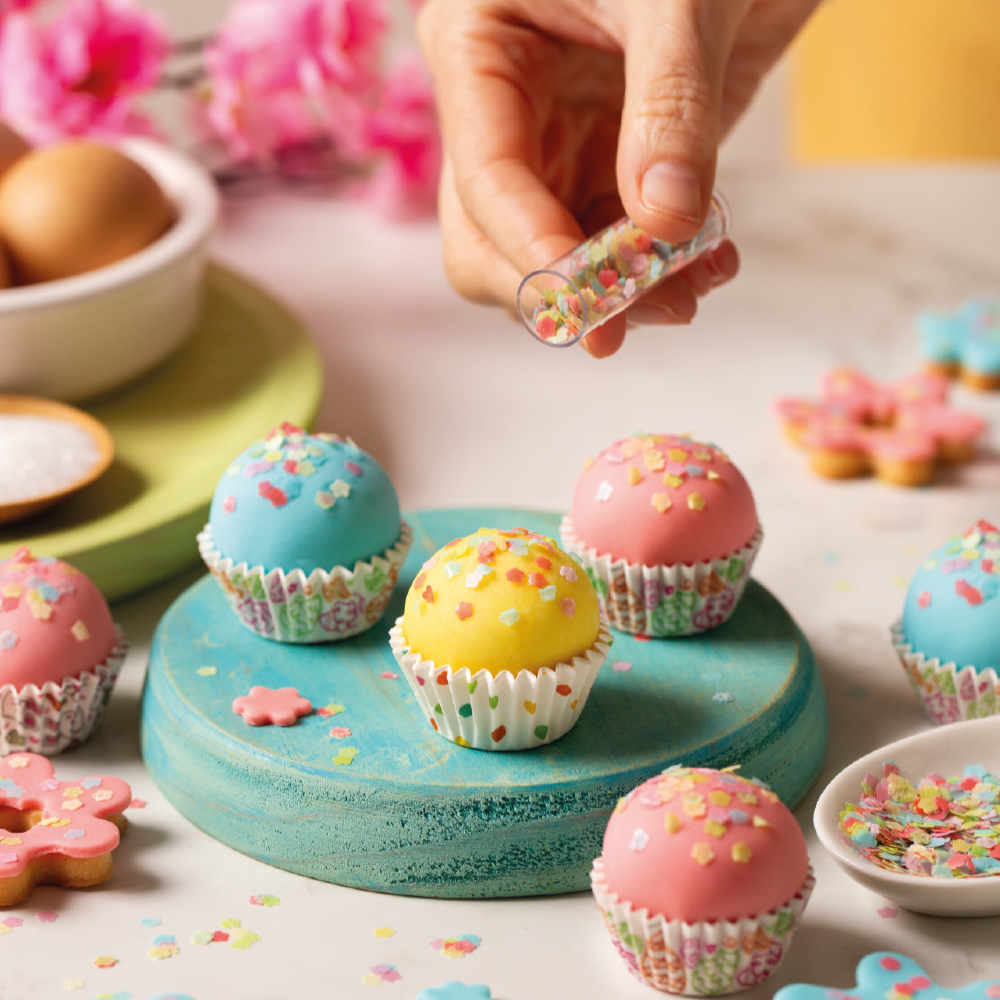 Essbare Mini-Blümchen Dekoration – edible Flowers für Cupcakes, Kekse, Pralinen & Cocktails