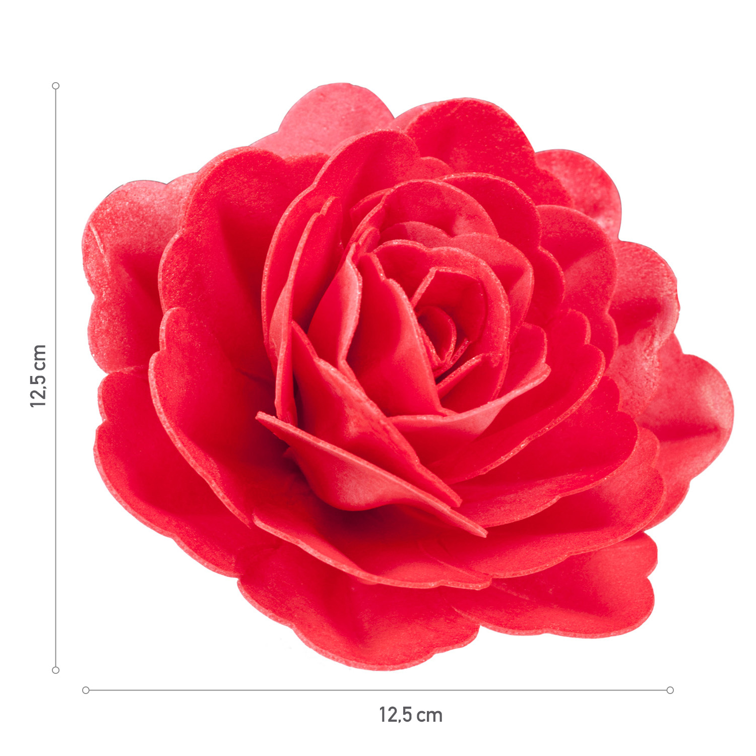 Wafer Paper Rose rot 12,5cm