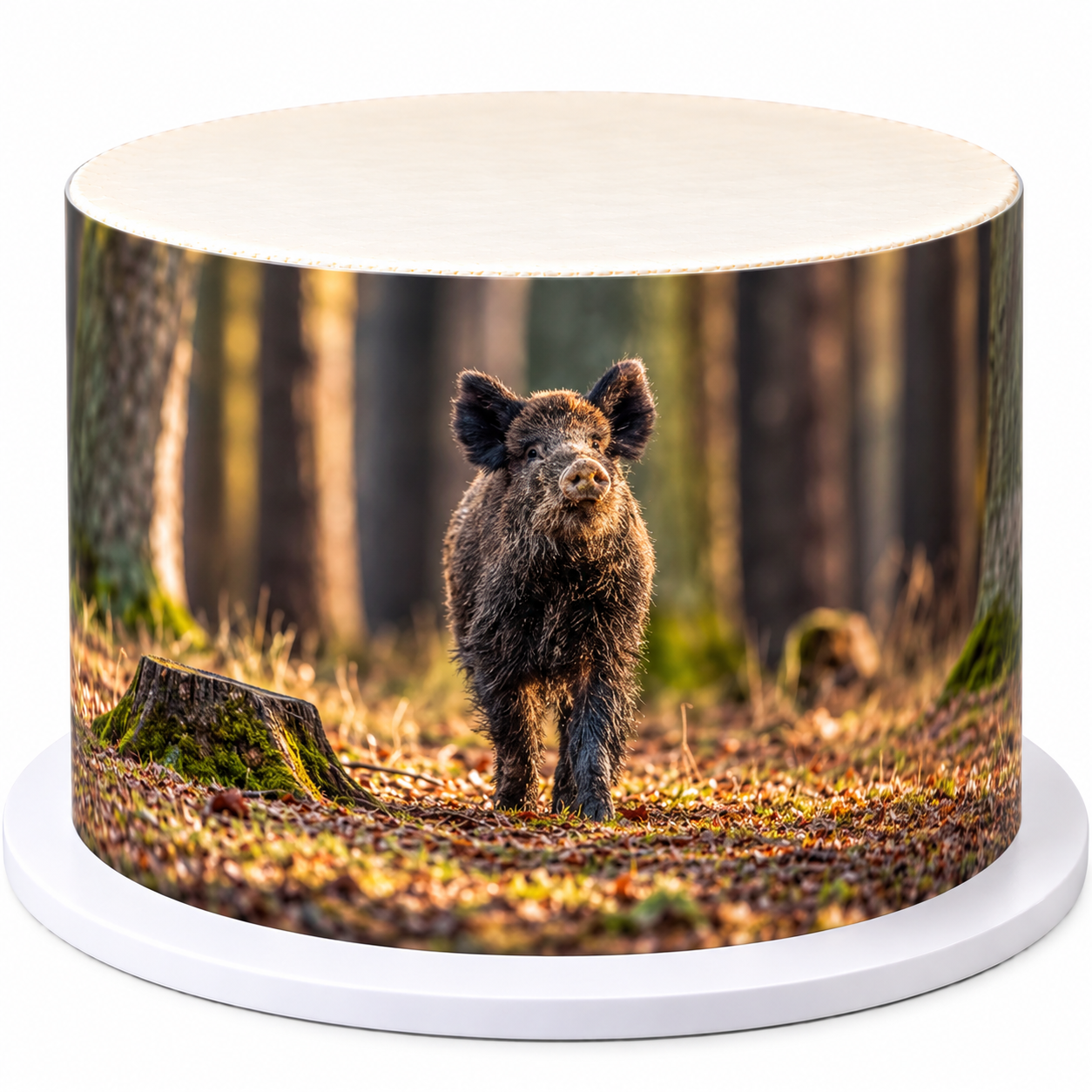 Deko-Fondant Wildschwein Jäger – essbare Fondantfolie Jagd A4