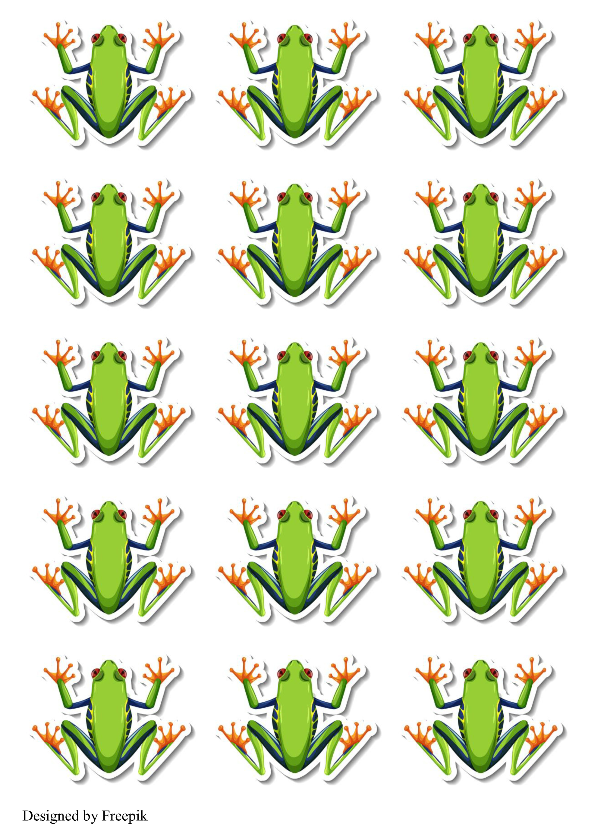 Oblatenaufleger Frösche