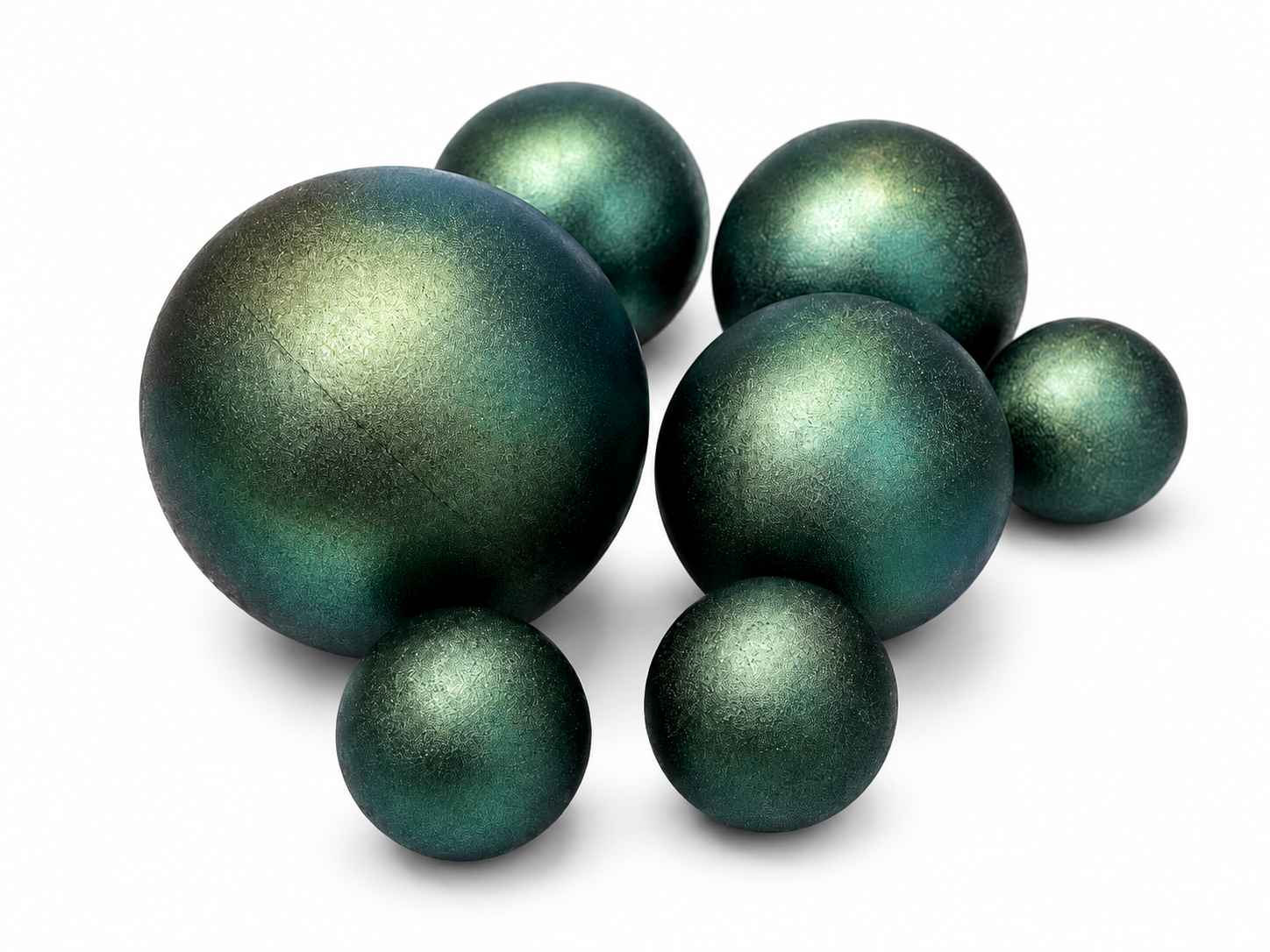 Schokokugeln Metallic Dunkelgrün