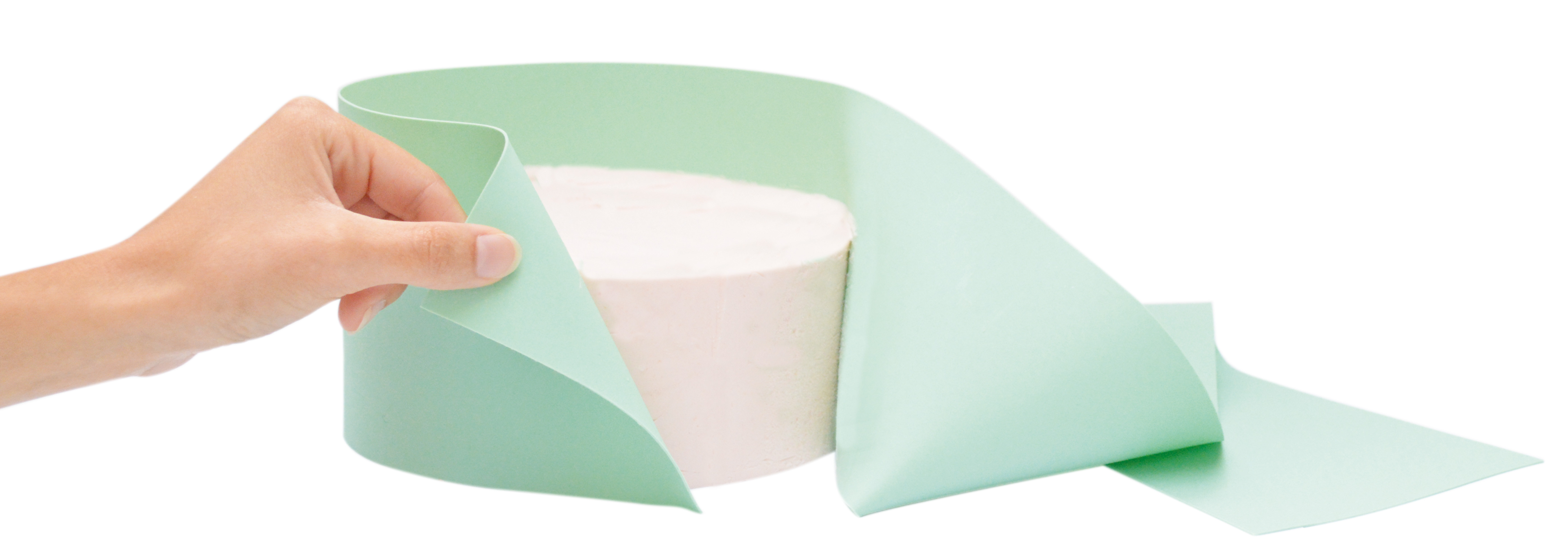 Silikon-Backband – Ruban à chemiser H12 cm × 100 cm