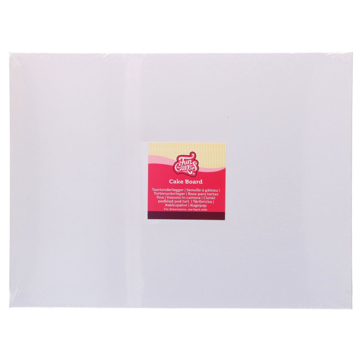 Tortenplatte Cake Board Rechteckig Weiß 40 × 30 cm