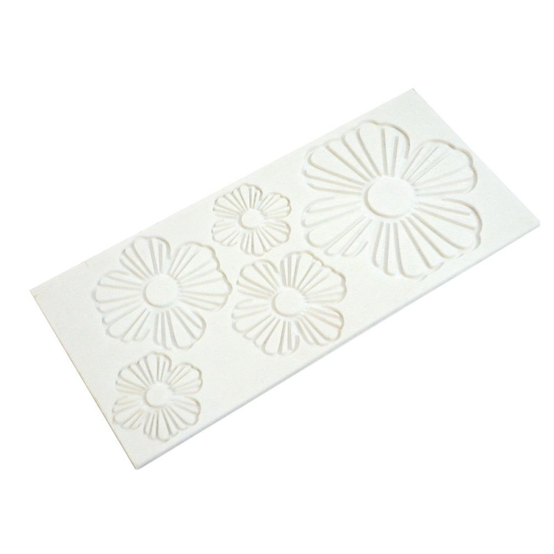 Silikon Reliefmatte Blumen – 28,3 × 13 cm Hippenmatte