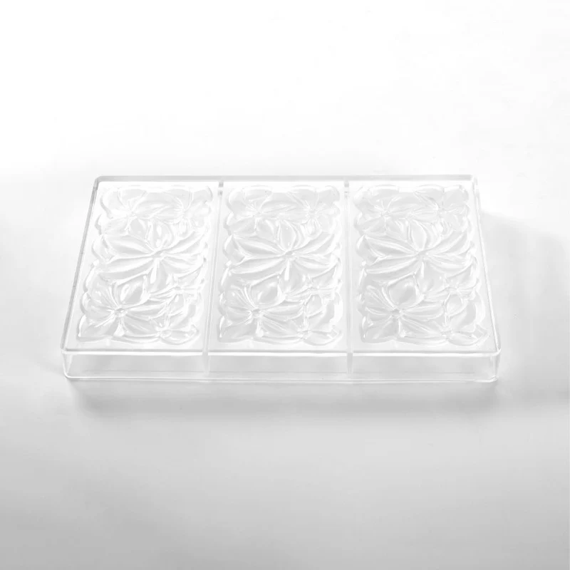 Gussform Pavoni PC5075 Flora – Schokoladentafelform mit floralem Design