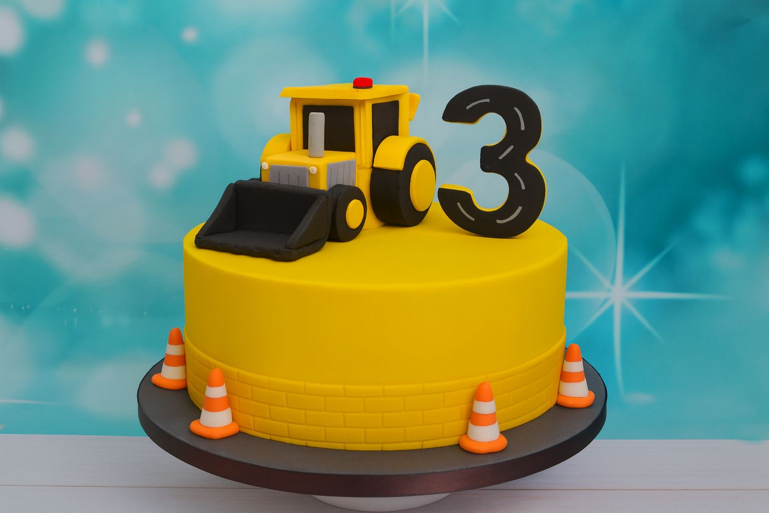 Tortenfigur Bagger  Tortenfigur Bagger