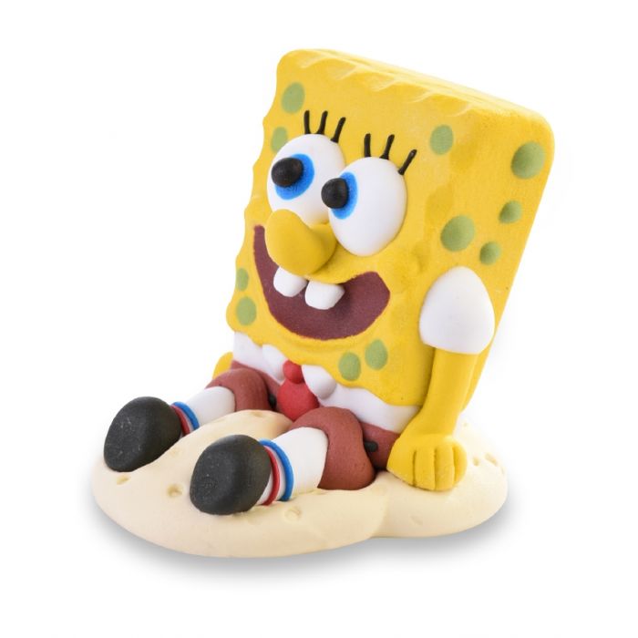 Spongebob Zuckerfigur – 1 Stück Zuckerdeko für Torten, Cupcakes & Kindergeburtstag