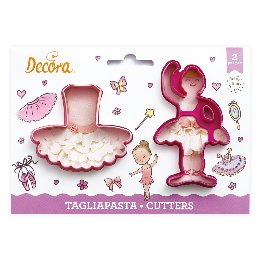  Ausstecher-Set Ballerina und Tutu (2-teilig)