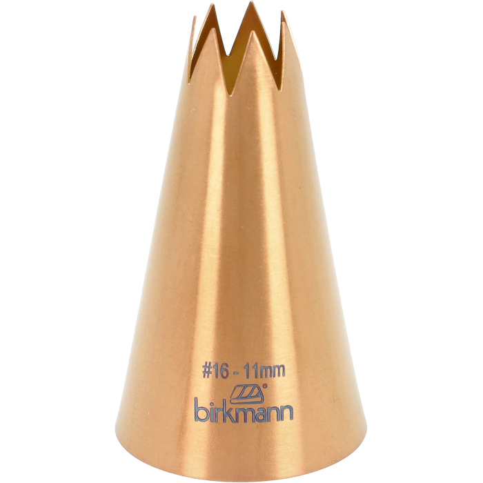 Sterntülle Nr. 16 – Ø 11 mm Edelstahl, kupferfarben