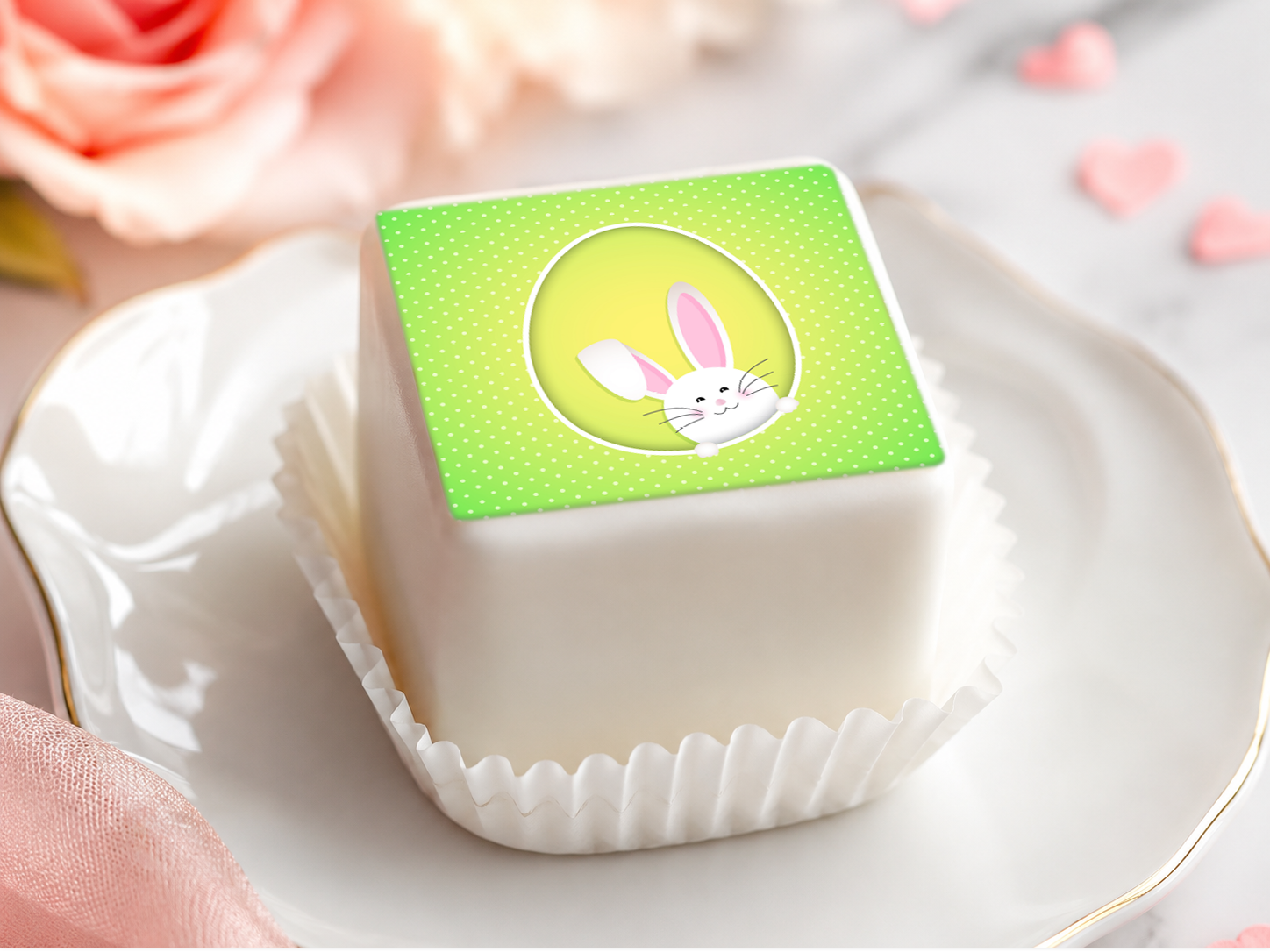 Essbare Oster-Aufleger ca. 5 cm – für Petit Fours & Punschkrapfen