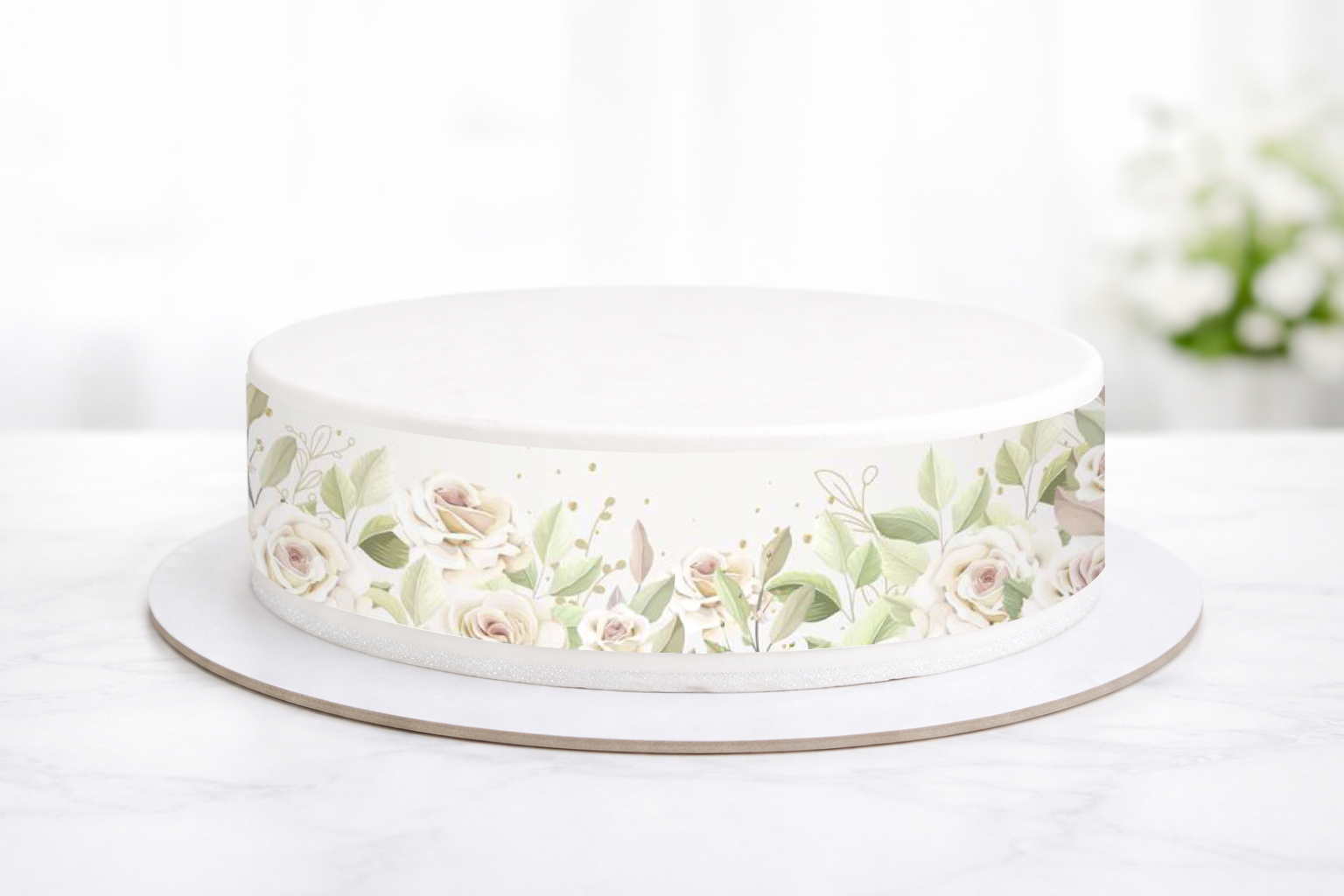 Tortenband Rosen