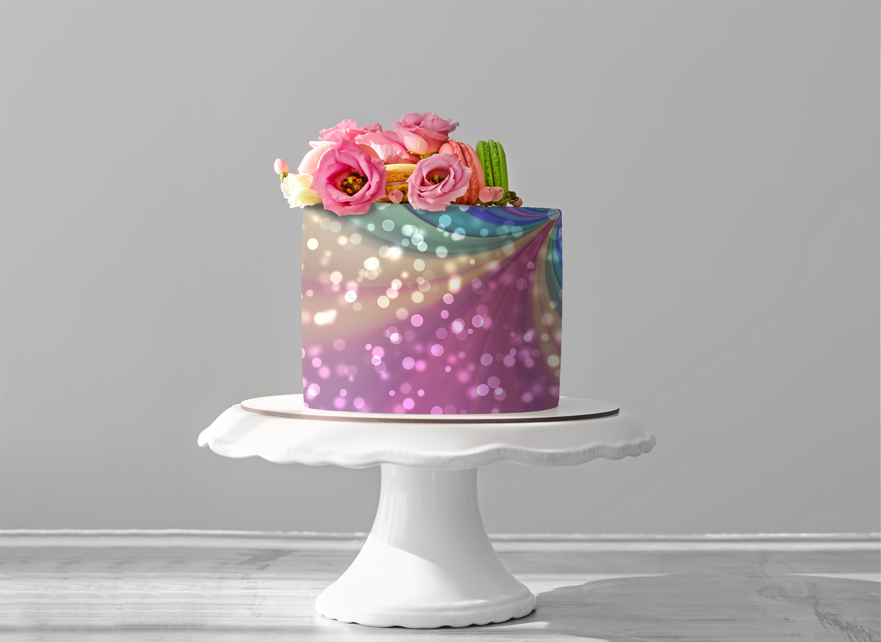 Deko Fondant bunt
