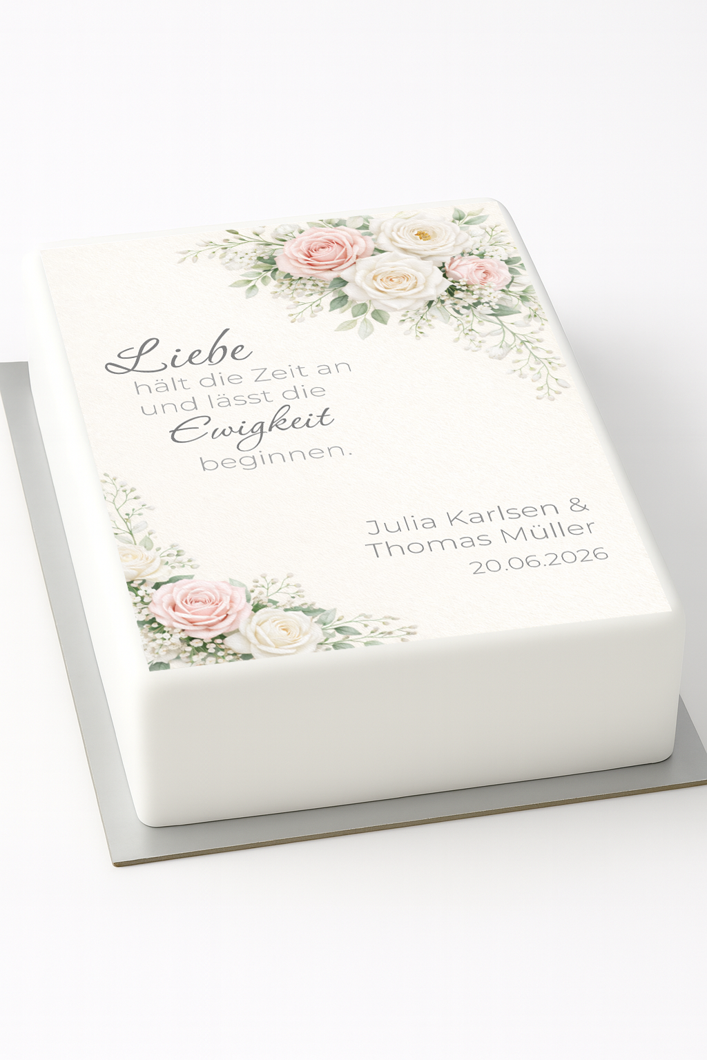 Fotoaufleger Hochzeit personalisiert  