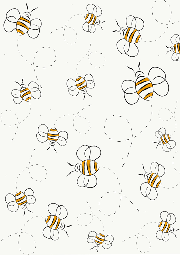 Rouladendekor "Bienen"
