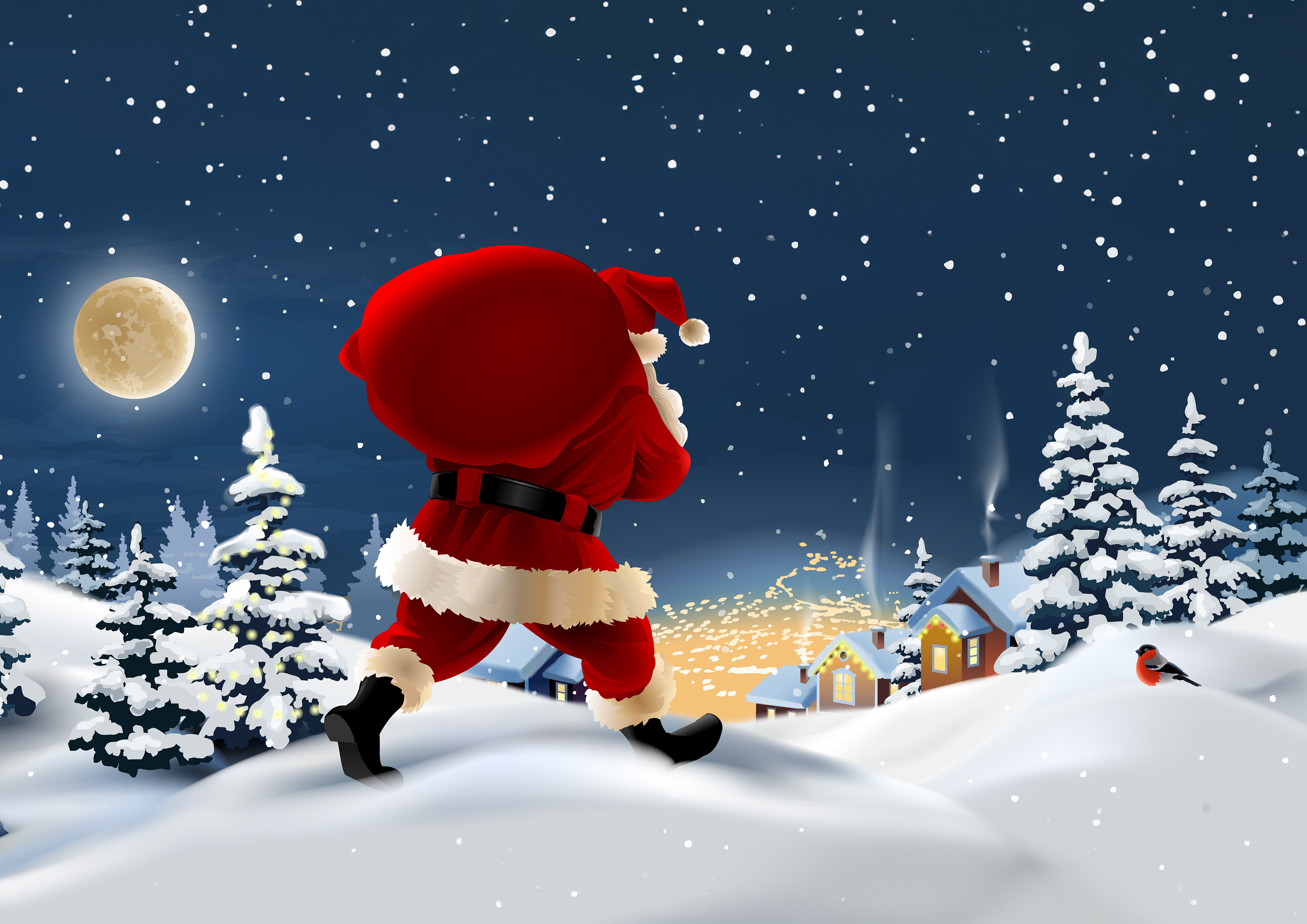 Deko Fondant Weihnachtsmann