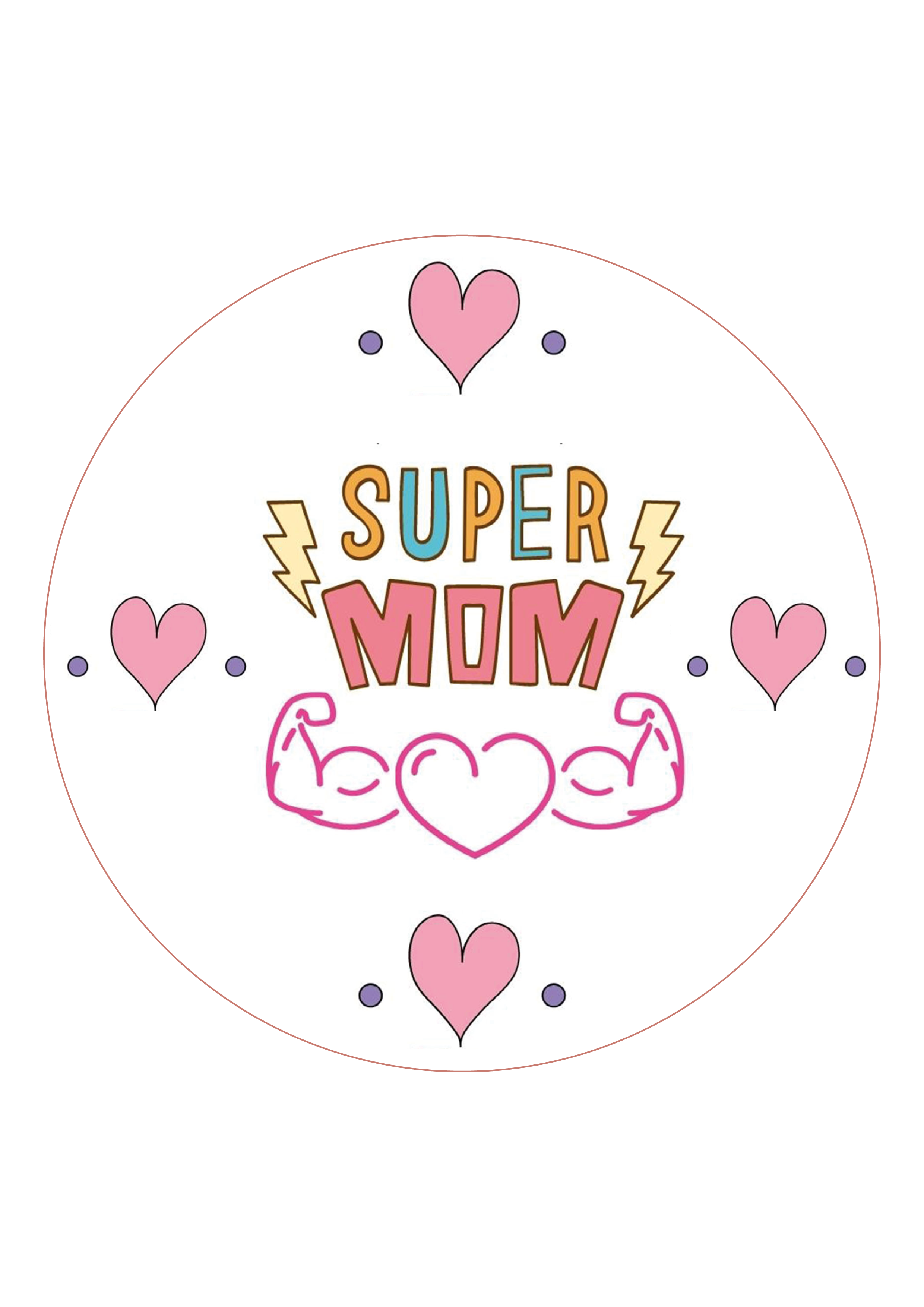 Tortenaufleger Muttertag Best Mom