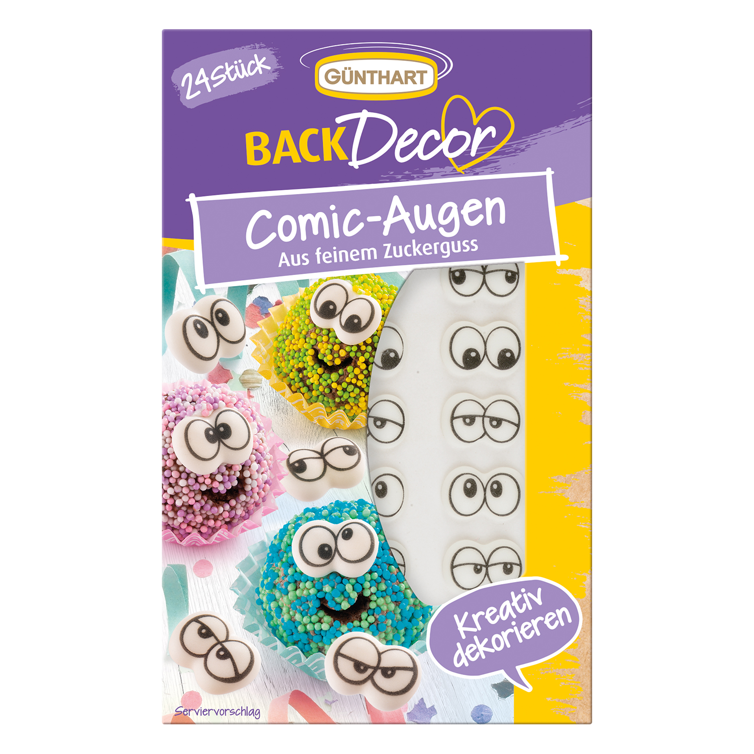 15 St. Zucker-Augen – Essbare Augen aus Zucker für kreative Tortendeko