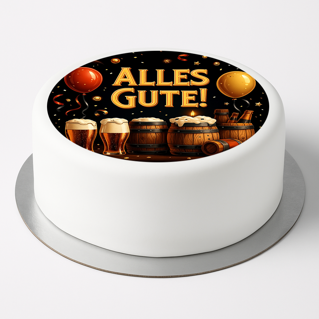 Tortenaufleger Alles Gute Bier