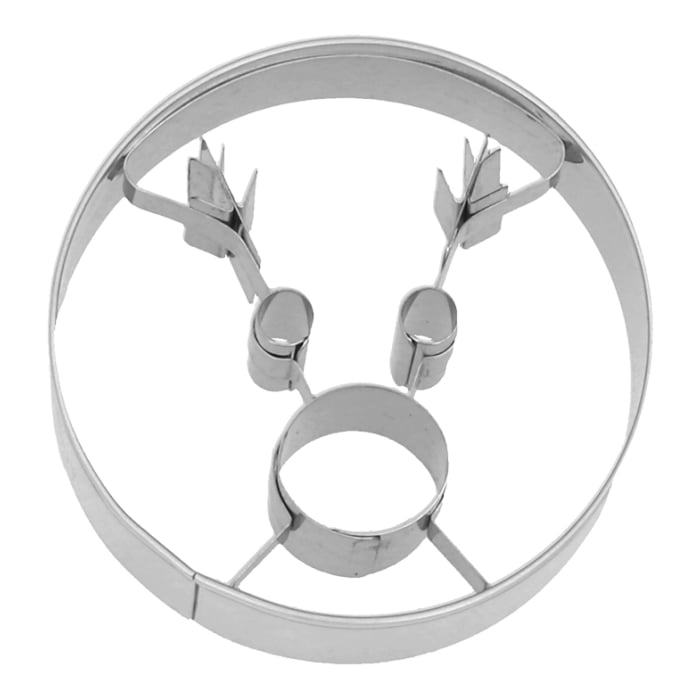 Ausstechform Rentier rund | 6 cm A7